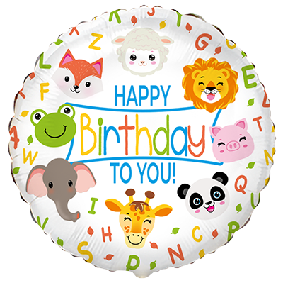 Flexmetal Foil Balloon Birthday Animals 18