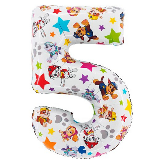 Grabo Foil Balloon Paw Patrol 26" Number 5