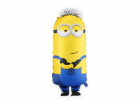 PartyDeco Minion Tim foil balloon, 39-inch yellow and blue foil decoration featuring the Minion character for parties.