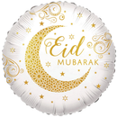 Eid Mubarak Moon 18" Foil Balloon