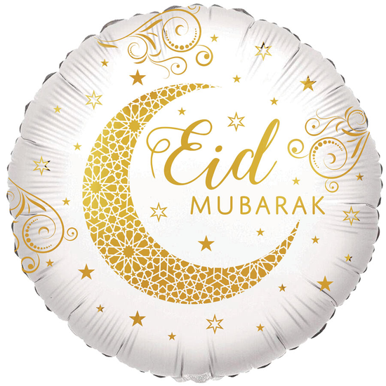 Eid Mubarak Moon 18" Foil Balloon