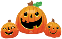 Anagram Pumpkin Trio 35" Foil Balloon