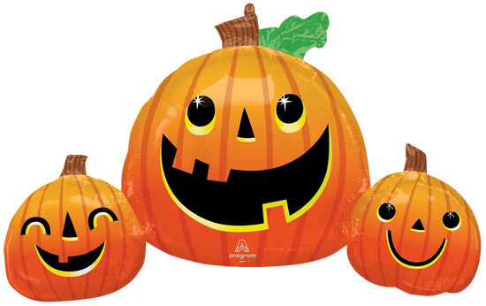 Anagram Pumpkin Trio 35" Foil Balloon