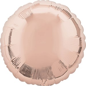 Anagram Foil Balloon Rose Gold Round 18"