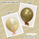 Kalisan Aura Antique Gold 24" Latex Balloons 2pk