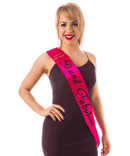 Alandra Satin Sash 50 And Fabulous Hot Pink