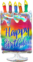 Anagram Iridescent Cake 30" Foil Balloon