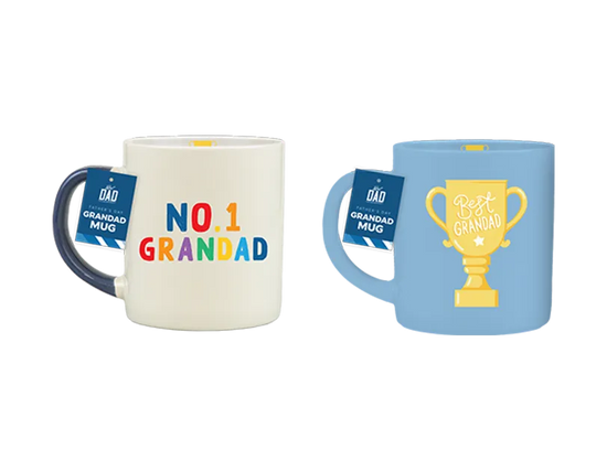 Gem Imports 2 Pack Mugs Giant Grandad