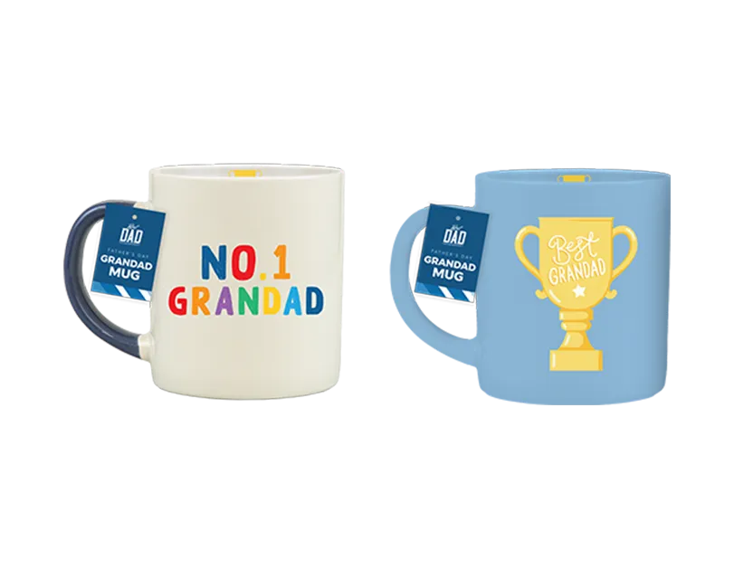 Gem Imports 2 Pack Mugs Giant Grandad