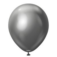 Kalisan 12-inch Space Grey latex balloons, 50-pack, decorative latex balloons for celebrations and parties.