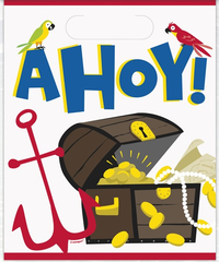 Ahoy Pirate Loot Bags 8pk