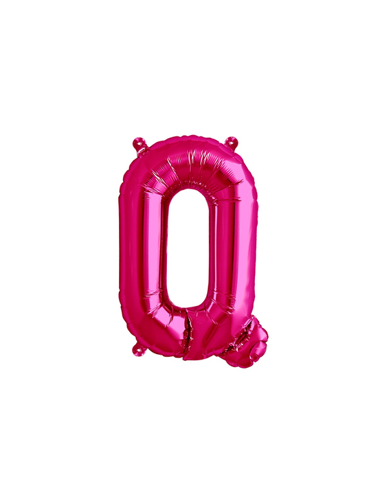 Northstar Foil Balloon Magenta 16" Letter Q