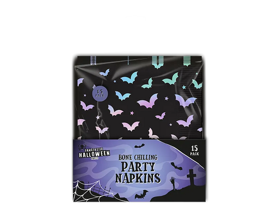 Napkins Paper Holographic Bats 20pk