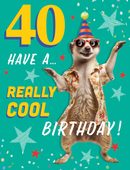 Regal 6 Pack Cards 8x6 Birthday Age 40