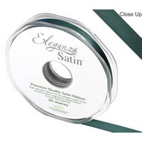 Eleganza Satin Ribbon Green 10mm x 20m