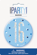 Unique Badge Blue Glitz Age 16 3