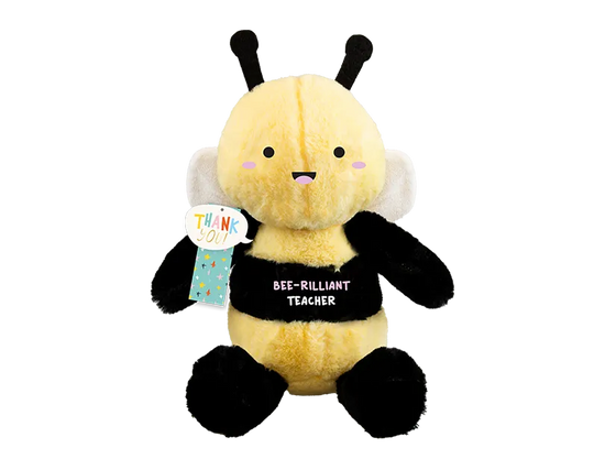 Gem Imports Plush Bee Bee-rilliant Teacher 30x25cm