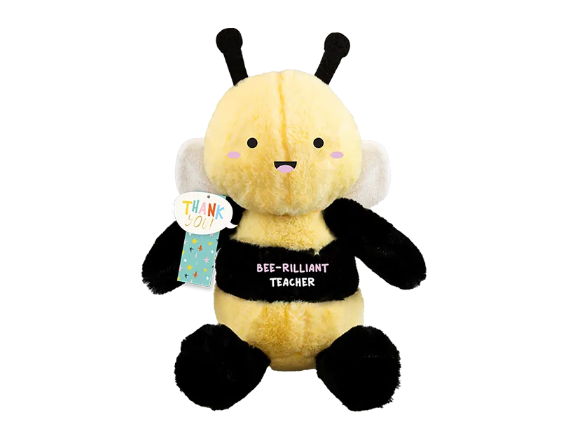 Gem Imports Plush Bee Bee-rilliant Teacher 30x25cm