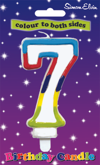 Simon Elvin Glitter Candle Number 7