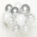Silver DIY 11" Latex Balloons 10pk