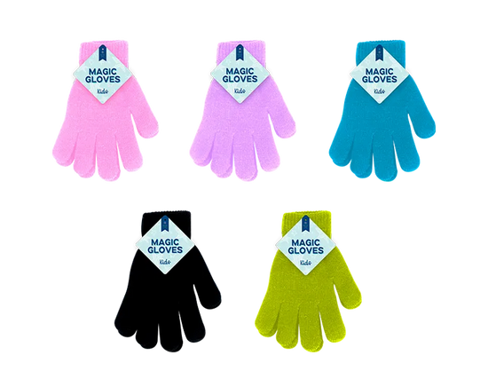 Kids Plain Magic Gloves 24pk