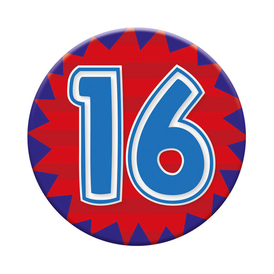 Small Badges Age 16 Male 6pk