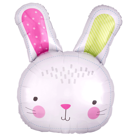 Easter Hello Bunny 28" Supershape Foil Balloon