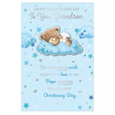 Prelude 6 Pack Christening Cards for Grandson, featuring elegant designs for special occasions.