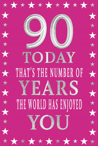 Simon Elvin C50 Birthday Age 90 6pk