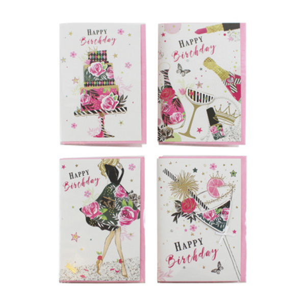 Eurowrap 24 Pack Cards Everyday Birthday
