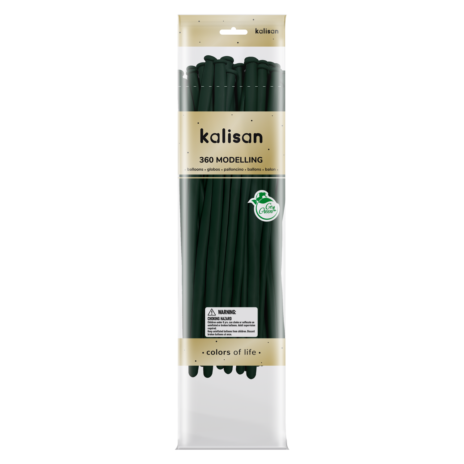 Kalisan 50 Pack Nozzle Up Standard Dark Green 360