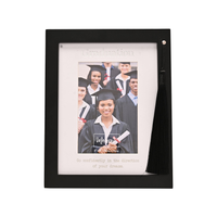 Photo Frame W/Tassels Graduation Black 4x6