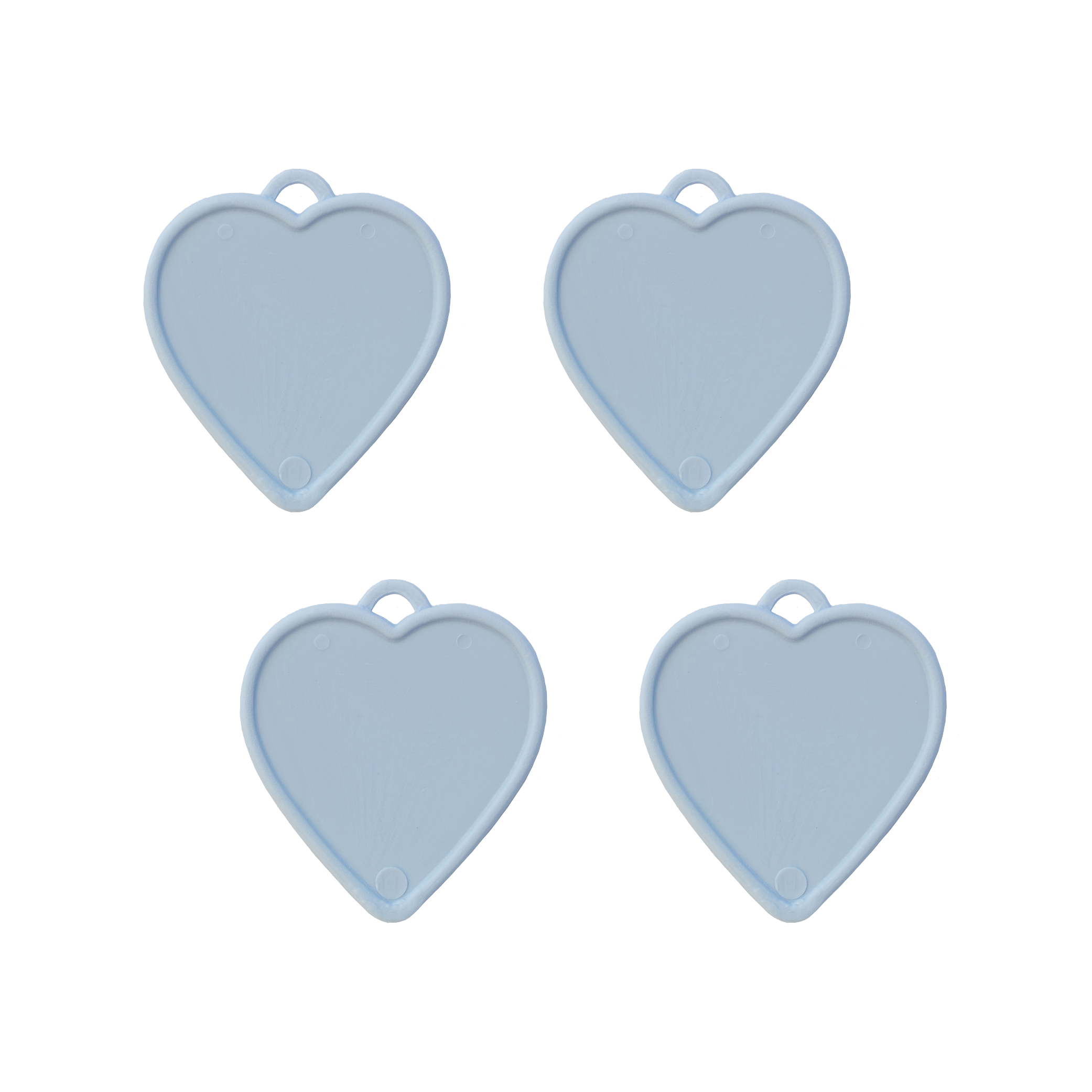 Sear 100 Pack Balloon Weights Pastel Blue Heart 8g