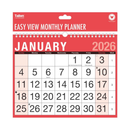 Calendar MTV Easy View Red & Black 2027 12pk