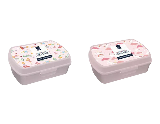 Lunch Box Unicorn/Fairy 12x17x6cm 2pk
