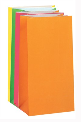 Unique 10 Pack Sweet Bags Paper Neon Assorted