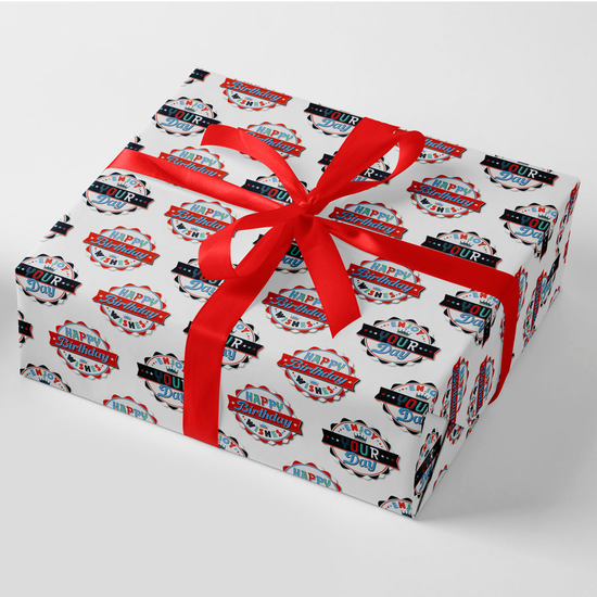 Flatwrap Birthday Wishes 24 Sheets + 12 Tags