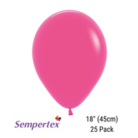 Sempertex Fashion Fuchsia 18" Latex Balloons 25pk