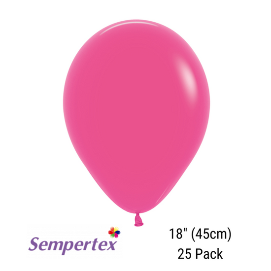 Sempertex Fashion Fuchsia 18" Latex Balloons 25pk