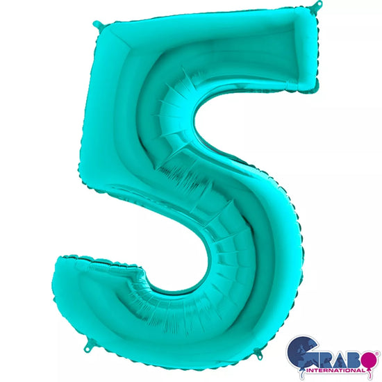 Grabo Foil Balloon Tiffany 40" Number 5