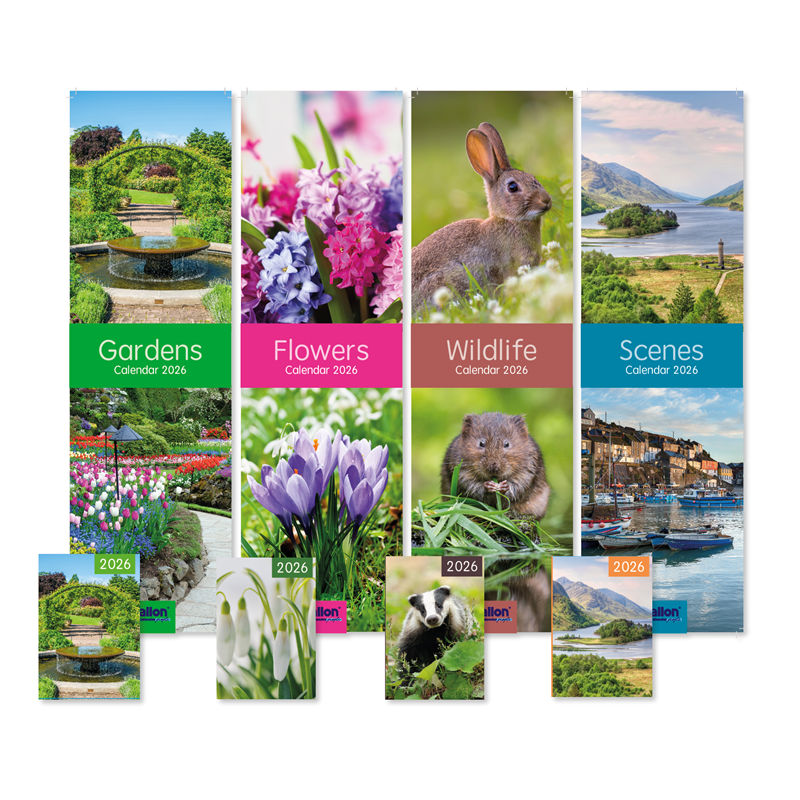 Calendar & Diary Flowers & Wildlife 2027 12pk