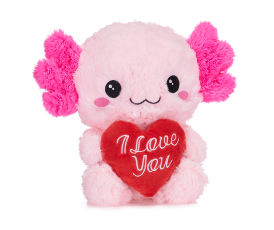 Whitehouse Leisure Plush Axolotl With Heart 24cm