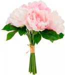 Eleganza Peony Bouquet Light Pink 36cm (10 Heads)