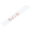 PartyDeco Bride to Be Sash 75cm