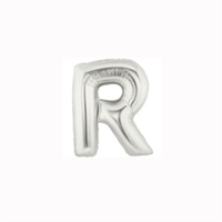 Oaktree Foil Balloon Silver 7" Letter R