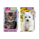 Tallon 12-pack of slim puppy and kitten-themed diaries with pens, perfect for organizing and note-taking.