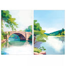 Poppyhill 12-pack blank greeting cards with C50 size, featuring simple, elegant white card stock for personalized messages.