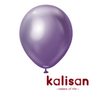 Kalisan Mirror Violet 18" Latex Balloons 25pk