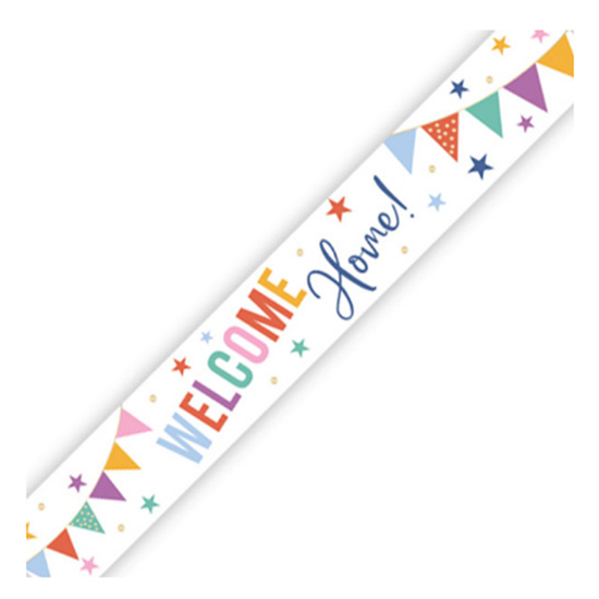 Unique Banner Welcome Home 9ft