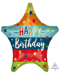 Anagram Foil Balloon Birthday Stars & Stripes 18